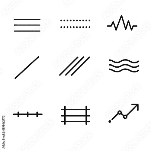 Set of hand drawn vector line border. Lines, borders, underline pencil strokes, drawing dividers. Doodle design. Geometric vintage fashion collection.