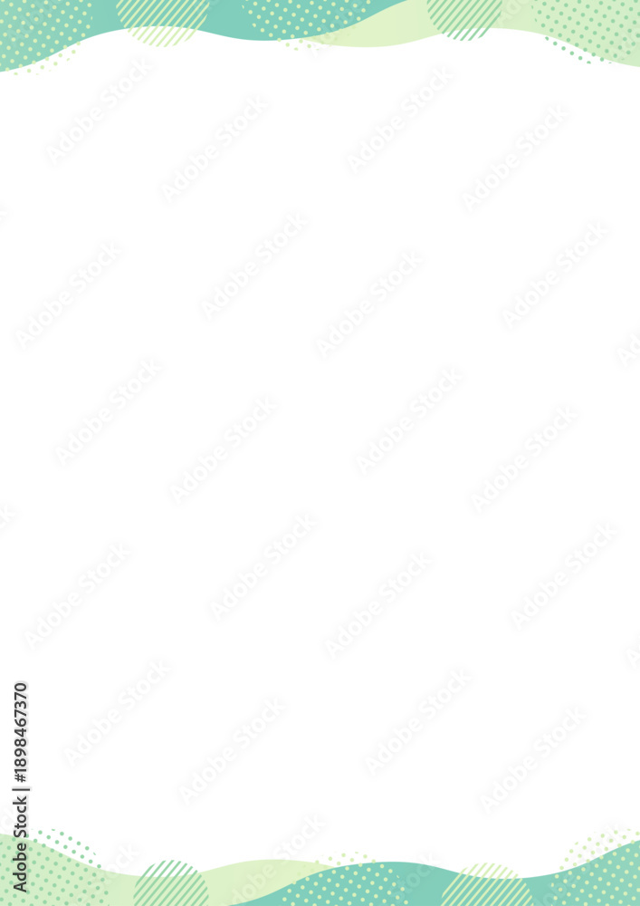 Obraz premium 幾何学模様と曲線の縦型の上下のフレーム_紫 