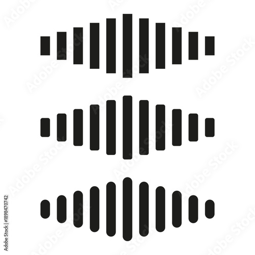 Professional equalizer spectrums. Significant frequency melodies. Ultimate audio Vector. Sophisticated rhythm balance.