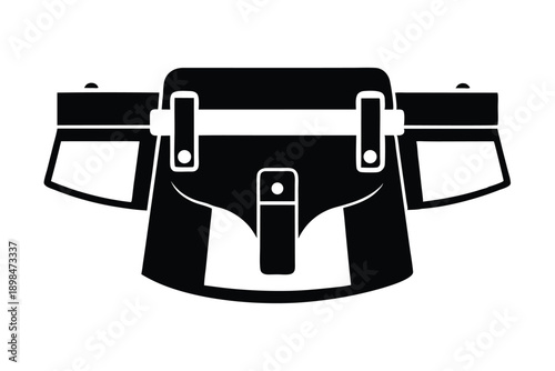 tool belt line art silhouette vector illustration