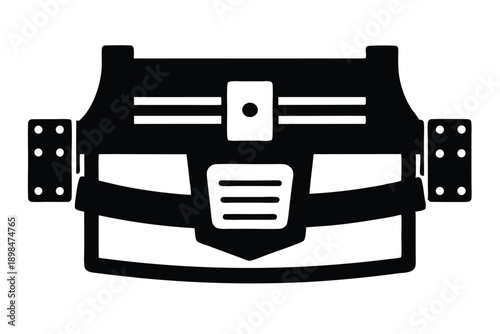 tool belt line art silhouette vector illustration