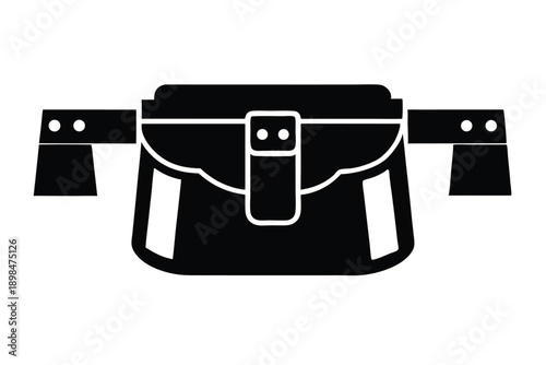 tool belt line art silhouette vector illustration