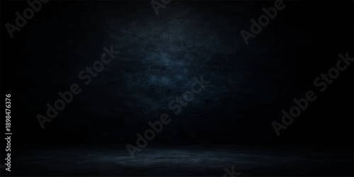 Dark blue background with light rays and smoky clouds
