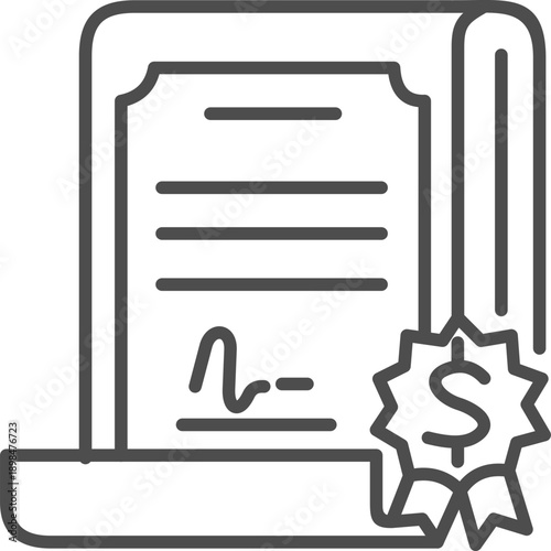Revenue Stream Outline Icon