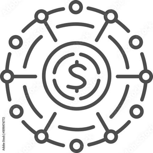Revenue Stream Outline Icon