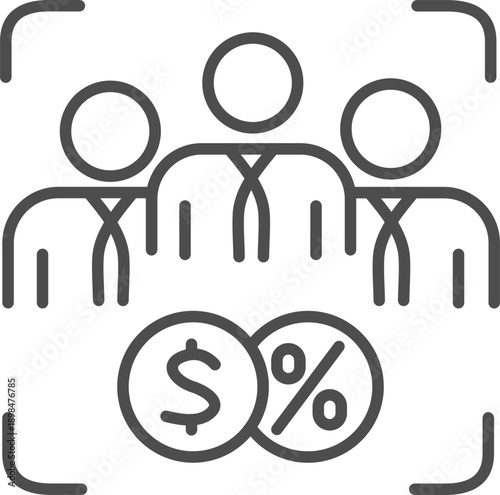 Revenue Stream Outline Icon