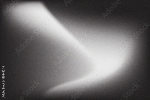 Abstract Black and White Soft Light Gradient with Grainy Texture