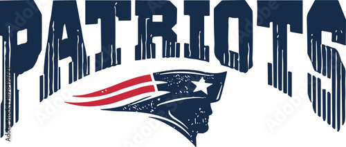 Patriots Football Mascot SVG