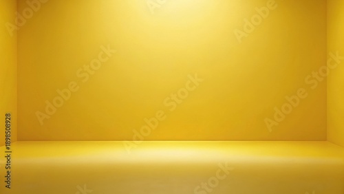 Illuminated Corner of a Golden Room A Simple, Clean, and Bright Background for Display