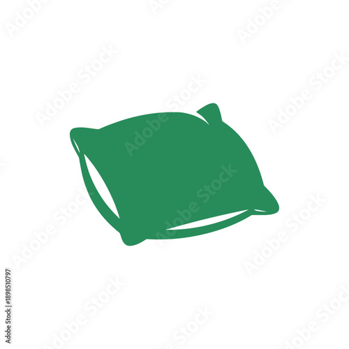 Green Backpack with Pockets and Straps.