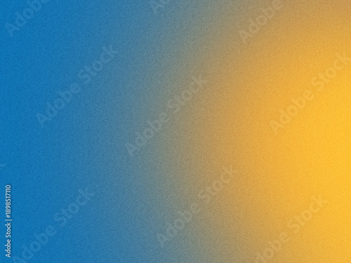 Körniger Farbverlauf in Blau und Orange – abstrakter  Gradient-Hintergrund