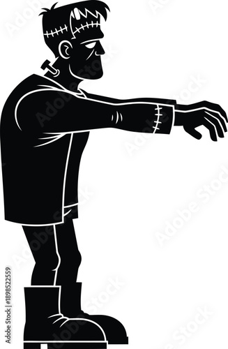 Frankenstein spooky, zombie monster.