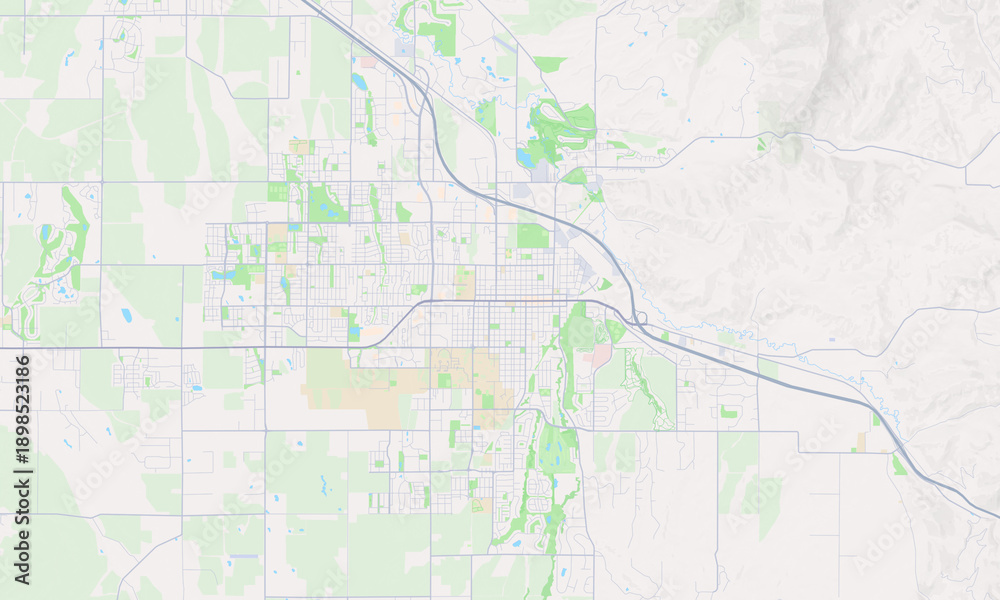Obraz premium Bozeman Montana map