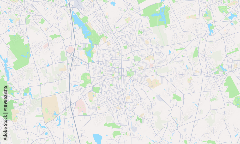 Obraz premium Brockton Massachusetts map