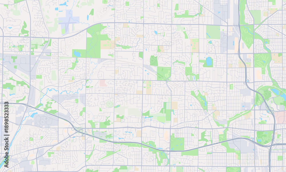 Fototapeta premium Brookfield Wisconsin map