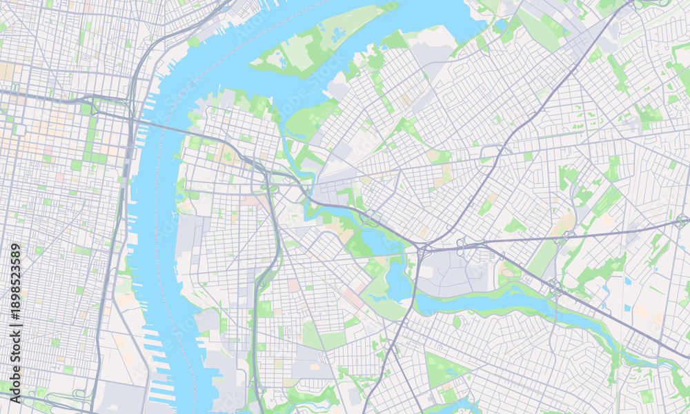 Naklejka premium Camden New Jersey map