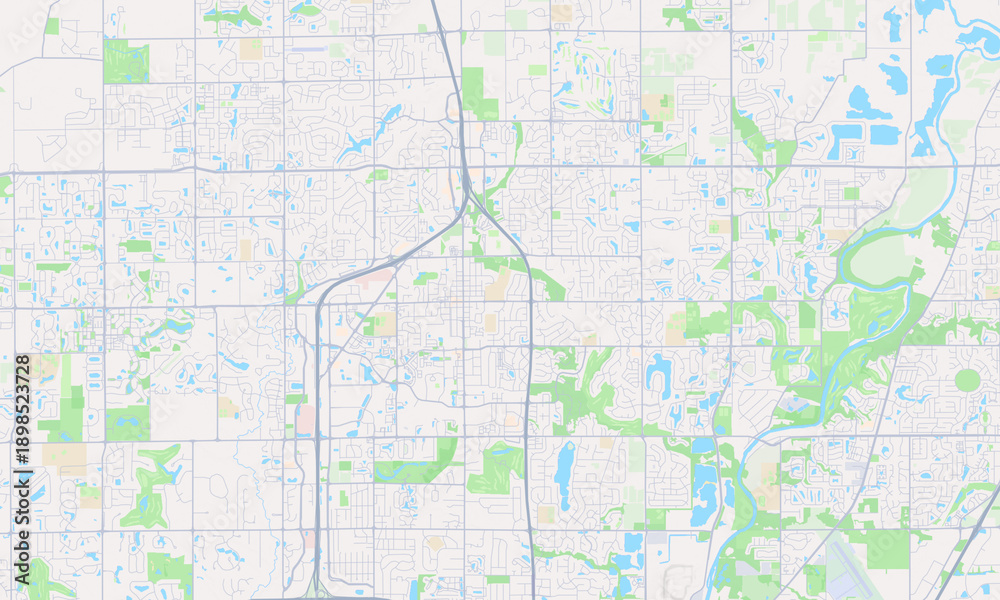 Fototapeta premium Carmel Indiana map