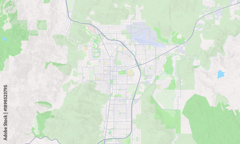 Fototapeta premium Carson City Nevada map