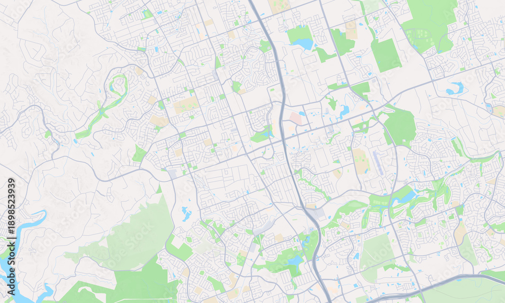 Naklejka premium Cedar Park Texas map