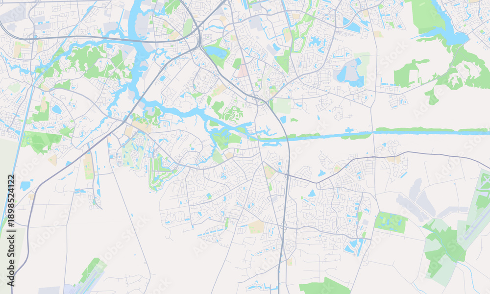 Fototapeta premium Chesapeake Virginia map
