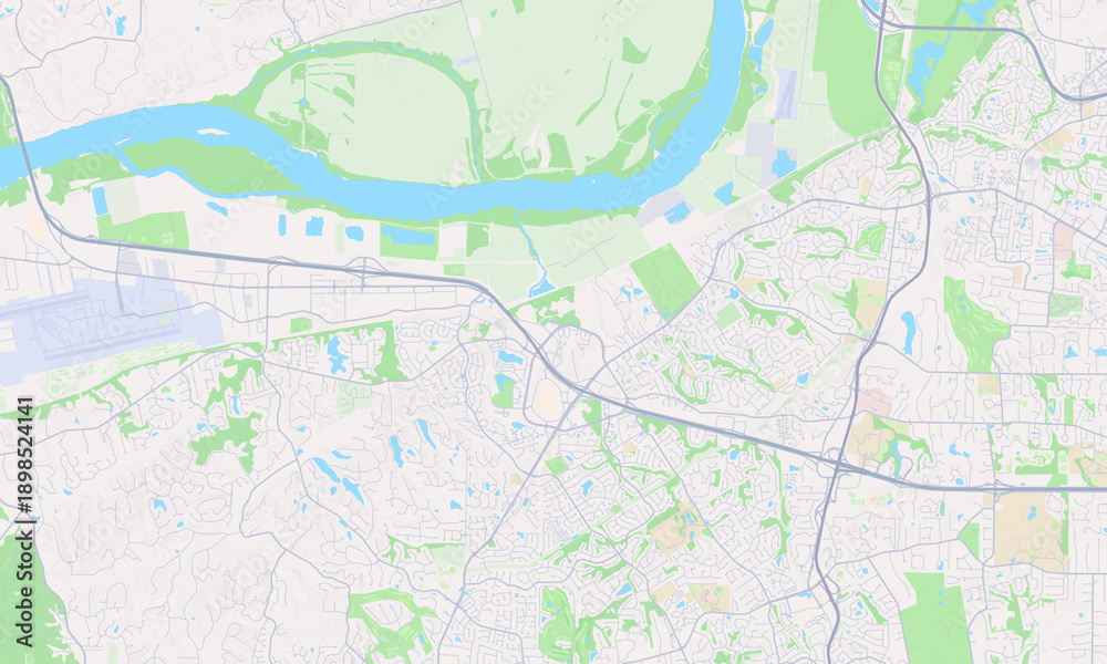 Fototapeta premium Chesterfield Missouri map