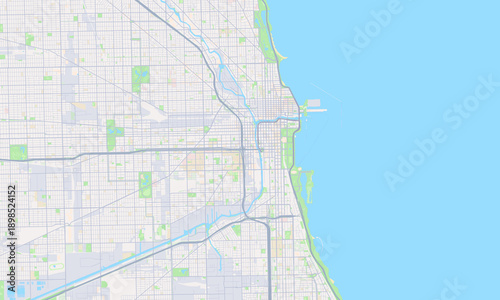 Chicago Illinois map