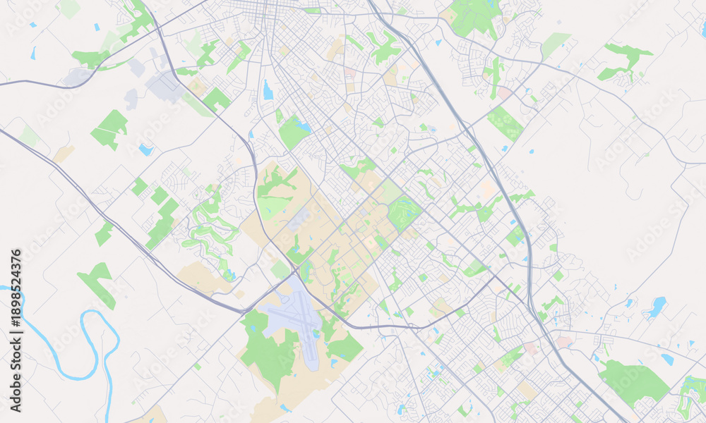 Obraz premium College Station Texas map