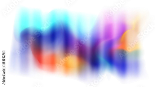 Modern abstract surface with Neon ripple glass gradient