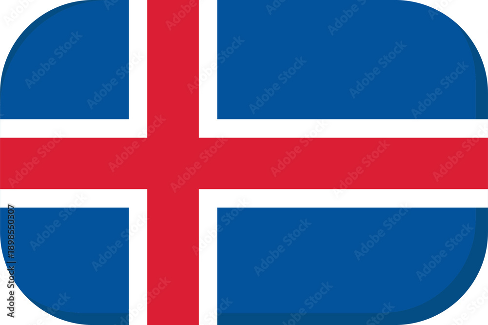 Obraz premium iceland flag 