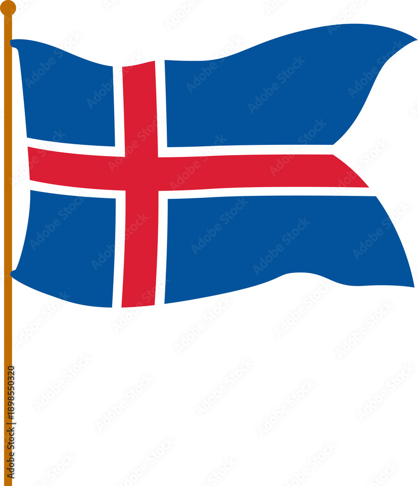 Obraz premium iceland flag 
