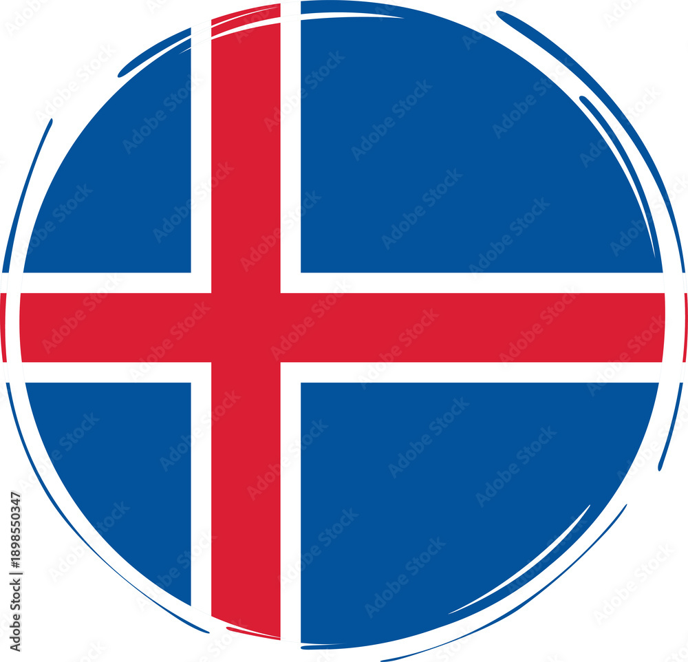 Fototapeta premium iceland flag 