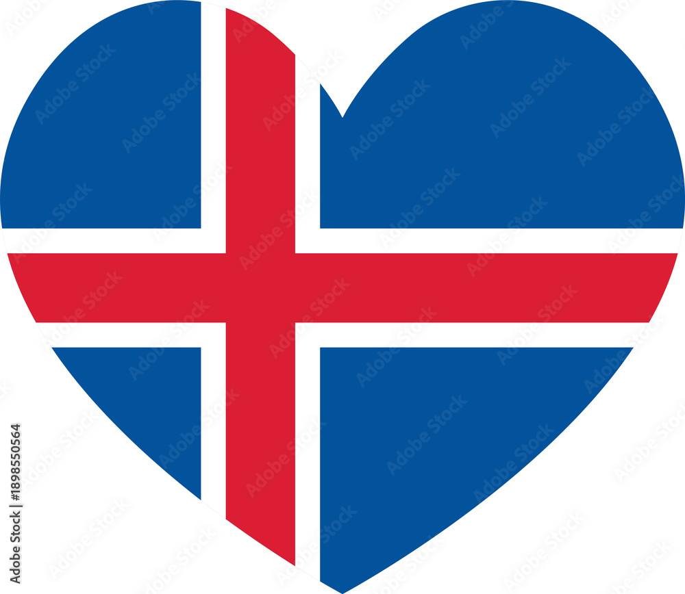 Obraz premium iceland flag
