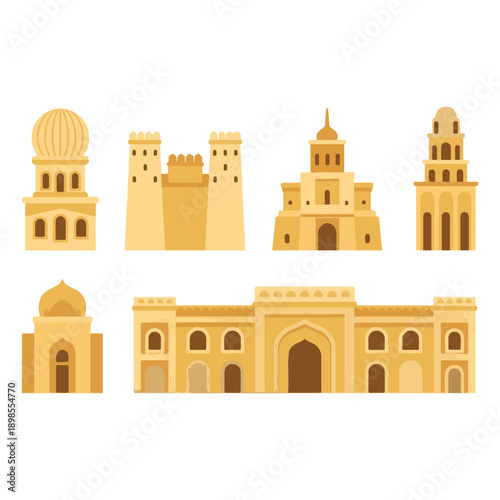 taj mahal vector illustration