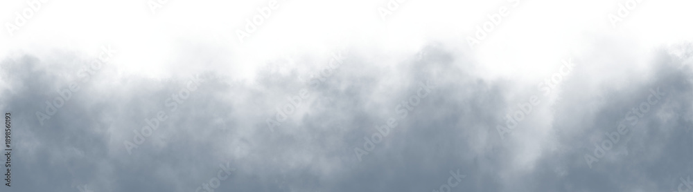 Fototapeta premium Dark gray color Floating smoke cloud fog overlay on transparent background. Suitable for mystery themes, fantasy art, photo manipulation, and digital compositions.