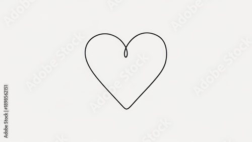 A simple black line drawing of a heart on a plain background.