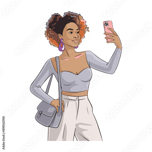 young woman with a mobile phone