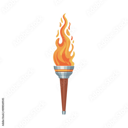 burning match on a white background