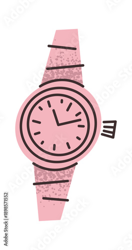 Wristwatch female accessory sticker design