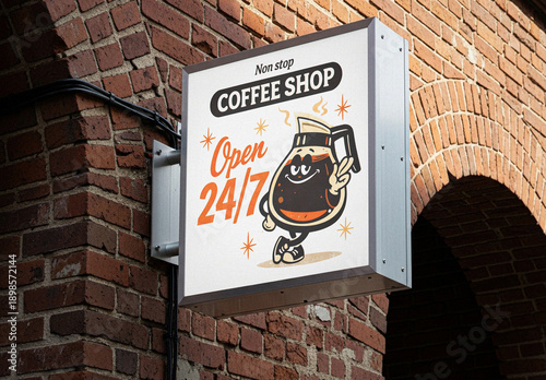 Shop Sign Mockup