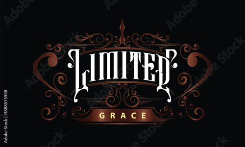 LIMITED GRACE lettering custom style design