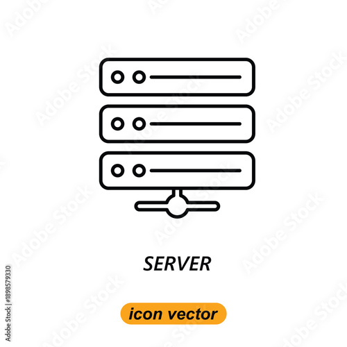 server icons. Flat illustrations ofserver vector icons for the web. Vector illustrations of company icons.