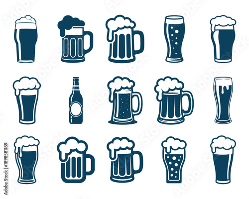 Beer Glass Mug SVG Bundle