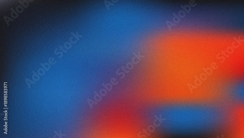 Abstract blurred gradient with blue red and orange colors soft