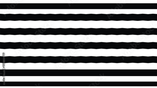 Simple background featuring a pattern of horizontal black and white stripes with slightly uneven wavy edges for a unique texture.