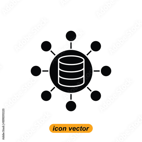 big data icons. Flat illustrations of big data vector icons for the web. Vector illustrations of company icons.