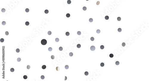 Colorful confetti on white ...