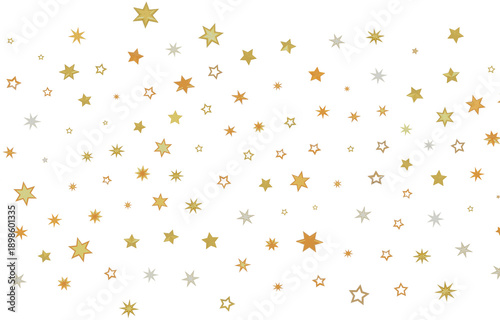 Abstract pattern of gold st...