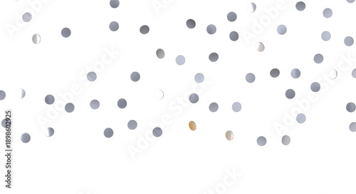 Colorful confetti on white ...