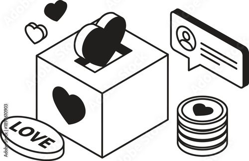 Donate with love and kindness in a simple giving box