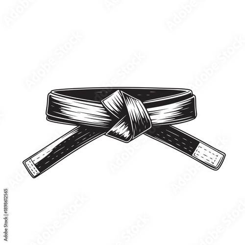 Tableau sur toile Martial Arts Black Belt